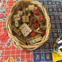Vintage Tinker Toys Blocks