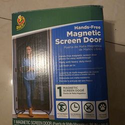 Magic Mesh Deluxe Hands Free Magnetic Screen Door 39"x86" - Black 