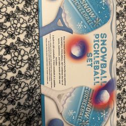 Snow Pickleball Set with LED Balls and Paddles