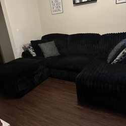 3 Seater- Black Couch