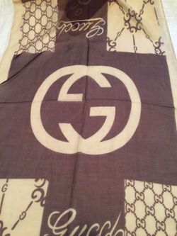 Scarf long GG’s brown beige