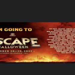 escape day 2 2022 pass/wristband/ticket