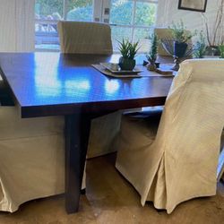 Pottery Barn Comfort Roll Slipcover Dining Chairs X 8