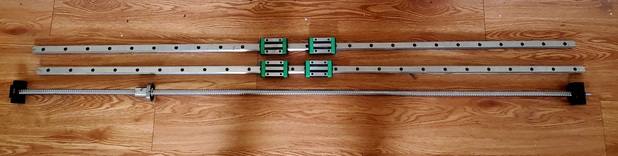2Pcs HGR20-1500mm Linear Rail + 1PCS RM1(contact info removed)mm Ballscrew