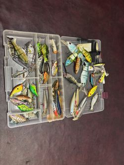 Tackle Boxes Full Of Lures.