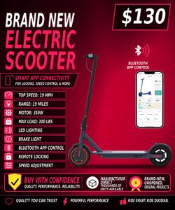 New electric scooter
