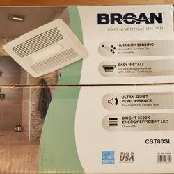 Broan 80 cfm Ventilation Fan Easy Installation New