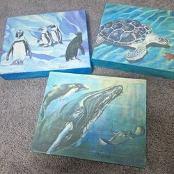 Ocean Painting Canvases By Larisa  Lewis 