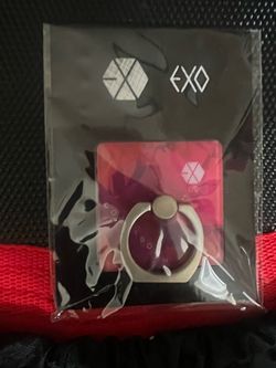 EXO Glossy Pink/Silver Phone Ring Stand Holder