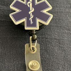 Caduceus Badge Reel