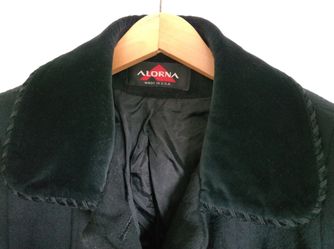 VINTAGE Alorna Super Fina WOOL coat luxury Jacket WOMENS Large L LRG Winter formal