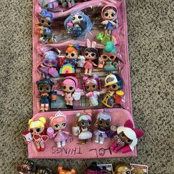 L.O.L Surprise set lot collection 26 dolls with storage