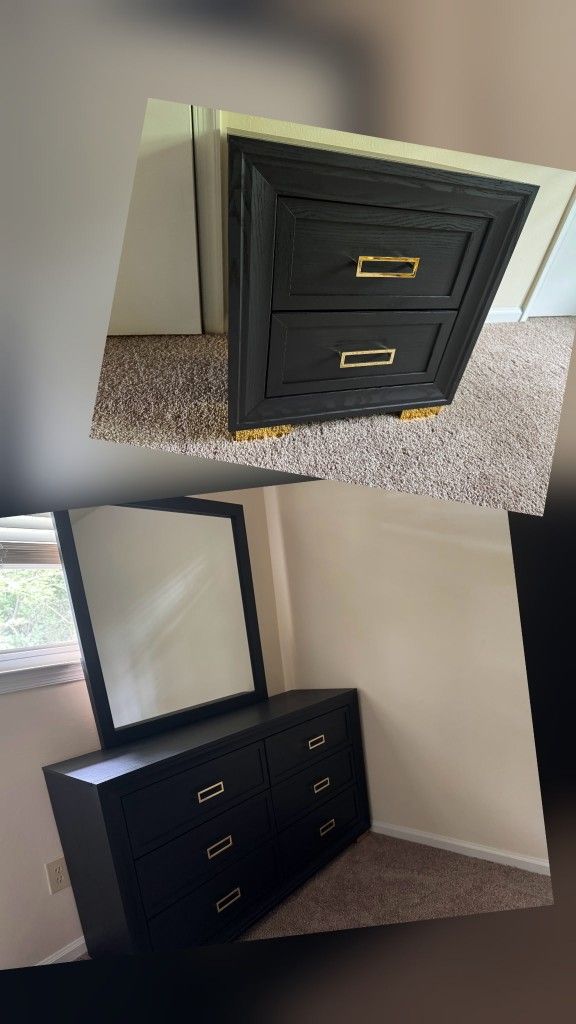 Brand new dresser, mirror and nightstand💥 affordable financing terms available