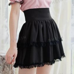 Blk High Waisted Skirt