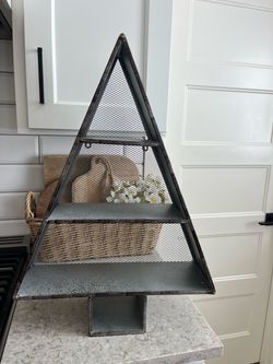 Metal Tree-Shaped Tiered Display Shelf $25