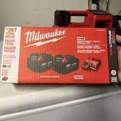 Milwaukee M18 Red Lithium XC 5.0 Starter Kit