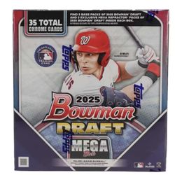 2025 Bowman Draft Baseball Factory Sealed Mega Box
