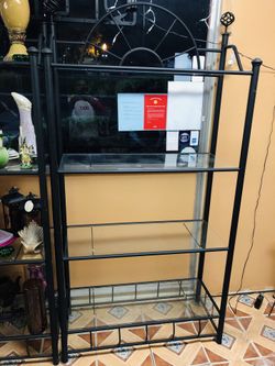 Metal and Glass Shelf
