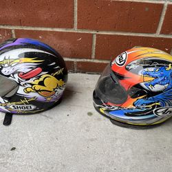 Motorcycle Helmet : ($45 each OR $80 for both) 