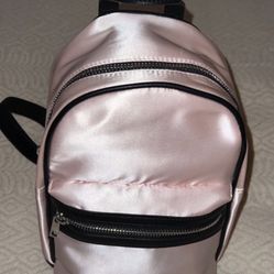 design lab pink satin backpack 