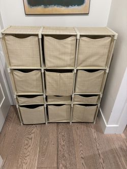 12-bin fabric storage organizer / dresser 43x37x10