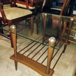Glass coffee table