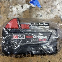 New Milwaukee M18 5.0 Battery 