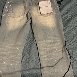 Purple Jeans Flare Size 36 New