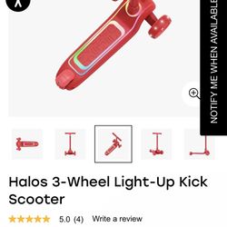 Jetson Halos 3-Wheel Light-Up Kick Scooter