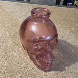 Purple Amythest Glass Skull Bottle