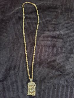 Jesus 10kt Gold Chain