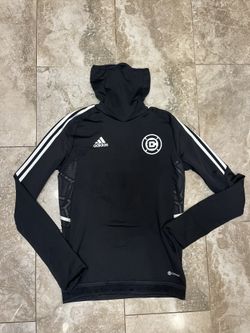  Men's Adidas  2021 Chicago fire Black COLD.RDY Raglan Warmup Pullover H21274 Size small 