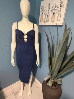 MIDI NAVY DRESS Small