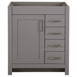 Westcourt 30 in. W x 22 in. D x 34 in. H Bath Vanity Cabinet without Top in Sterling Gray $150