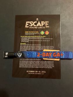 ESCAPE ticket GA +