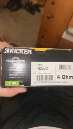 Kicker Coaxial Sprakers