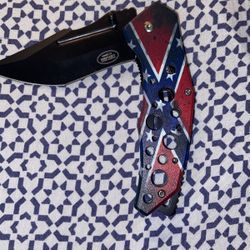 Rebel Flag Knife 