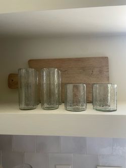 Pottery Barn drinking glasses