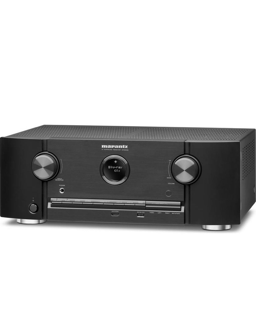 Marantz Receiver SR5008 7.2 channel home theater with AppleAirplay. 100 watts per channel Dolby and DTS, Dolby ProLogic. Internet ready with remote.