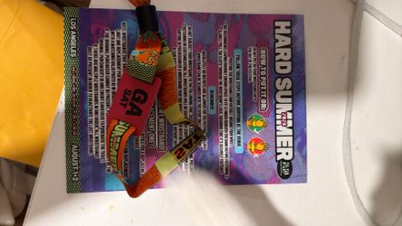HARD SUMMER GA SAT WRISTBAND