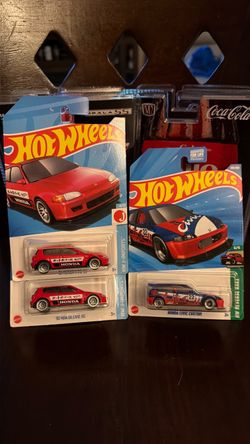 Hot Wheels Honda Civic eg & custom.  P-2