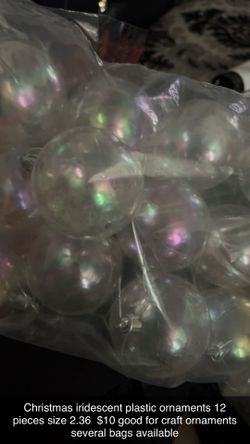 Clear Plastic Ornaments 