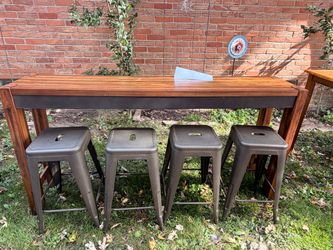 Console table and stools
