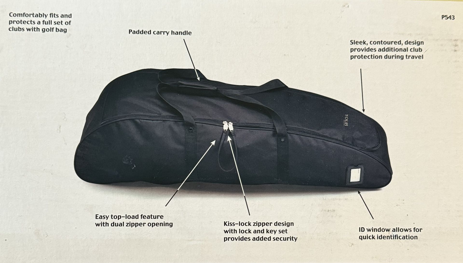 Dorsen Medium Weight Golf Travel Bag New In Box With Tags. Shipping Available