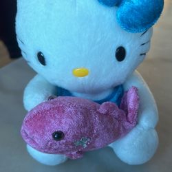 Hello Kitty With Wings Holding Fish 