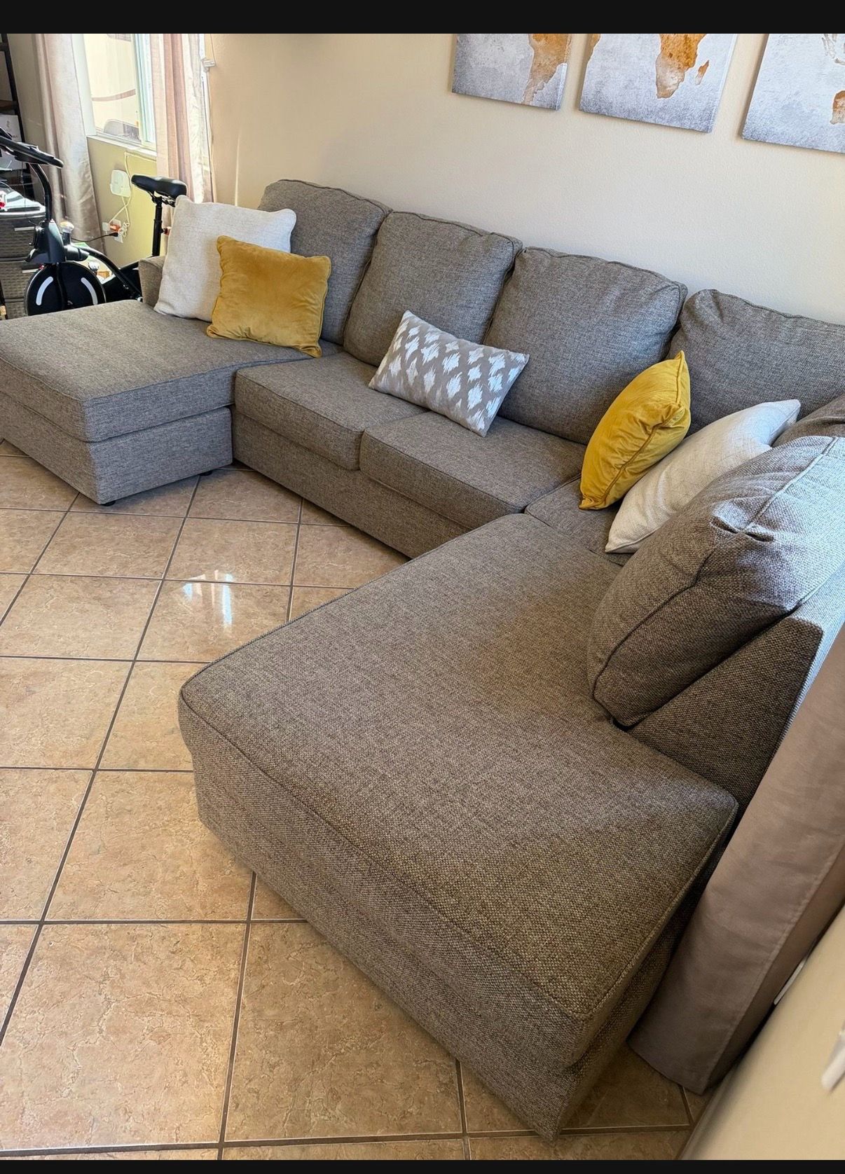 Light Brown Sectional Couch from Ashley Furniture
