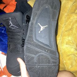 Jordan 4 Black cat And Light Blue Jordan 1