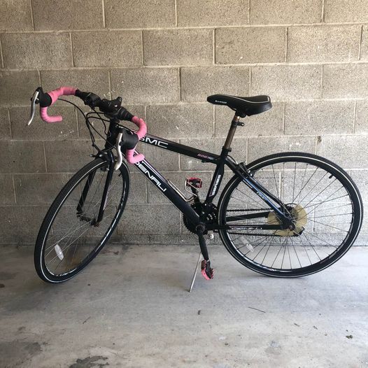 GMC ROAD BIKE (Solid Black w/ Minimal Pink Accents)