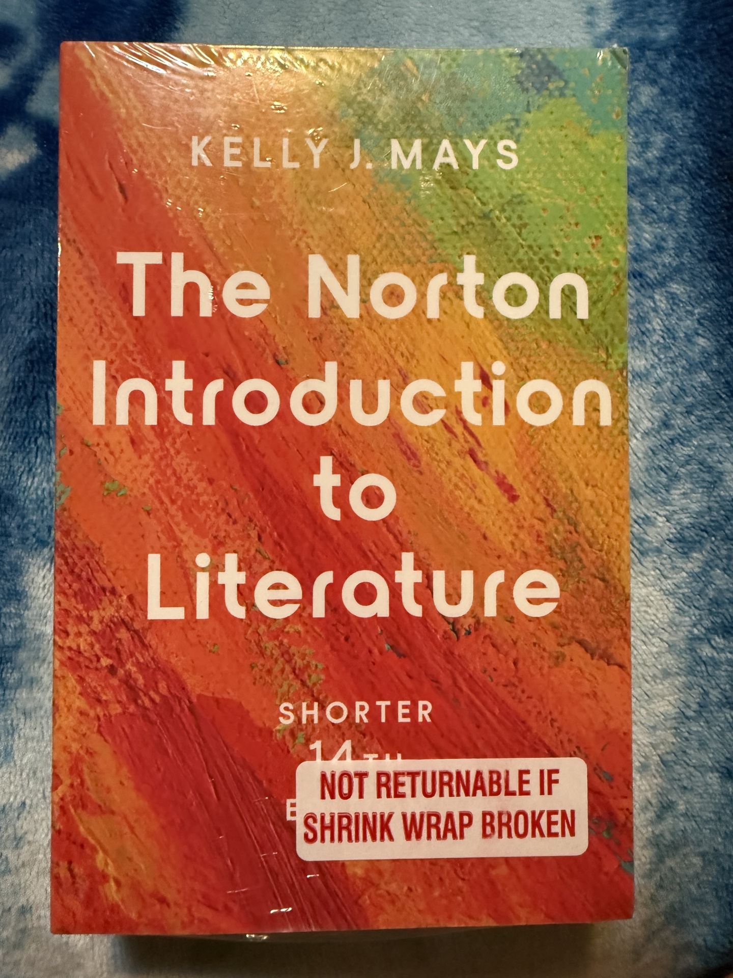 The Norton Introduction to Literature (Shorter, 14th Edition) β NEW β $60