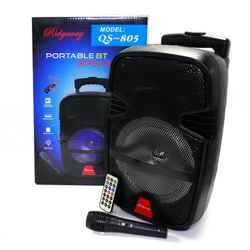 Bocina Mediana Bluetooth ,USB, SD Card, Auxiliar, Microfono Y Recargoable
